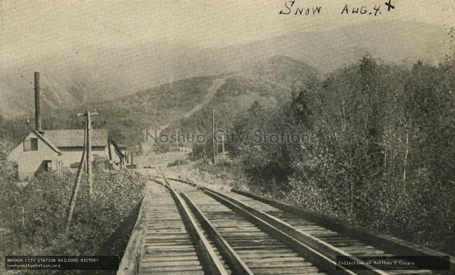 Postcard: Base Station and Cog Railroad, Mt. Washington, New Hampshire